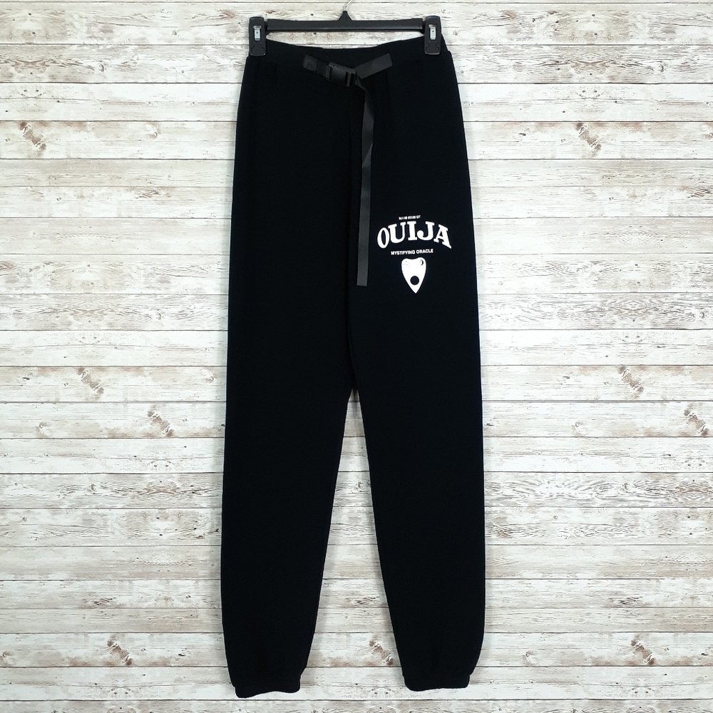 Ouija Mystifying Oracle Joggers XS Black White 468